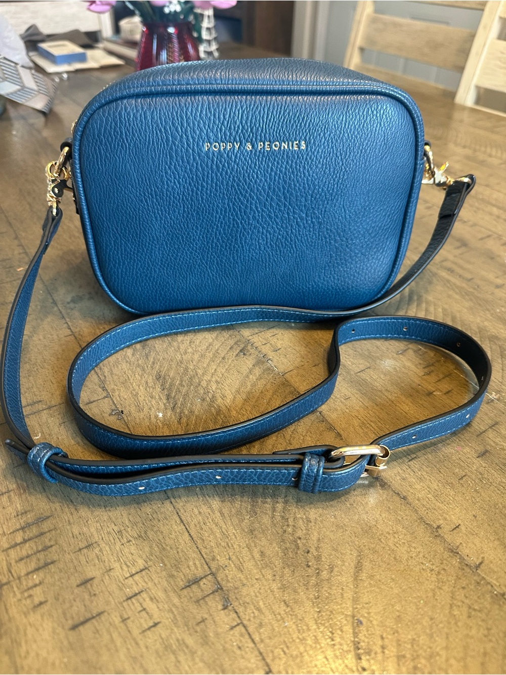 Poppy & Peonies 24 7 Navy crossbody